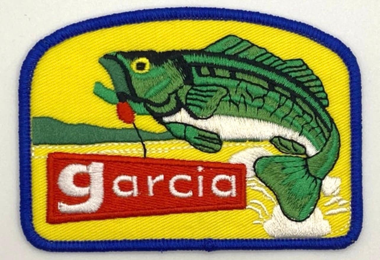 Garcia Fishing Rods Reels Lures Patch Vintage Style Retro Sew Iron Patch  Hat Cap -  Israel