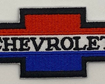 Chevrolet Bowtie Racing Car Automotive Garage Patch Iron on Cap T shirt Badge