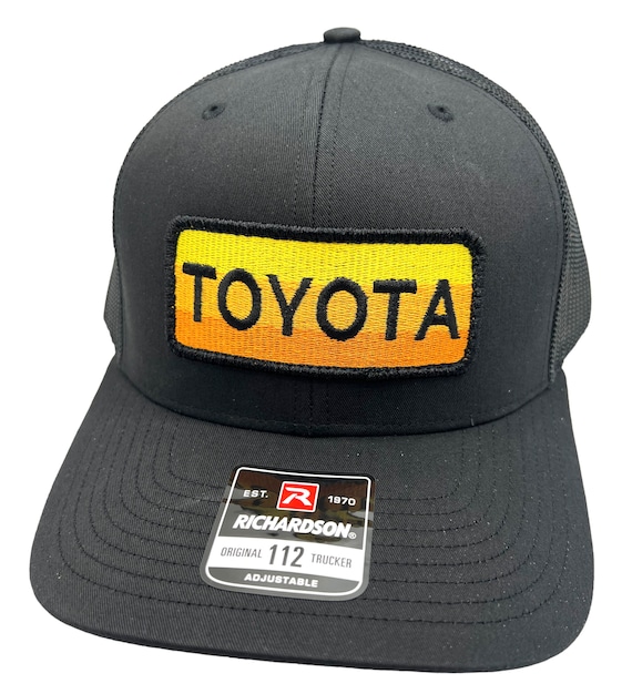 Toyota Racing Black NASCAR Trucker Hat Richardson 112 Cap Vintage