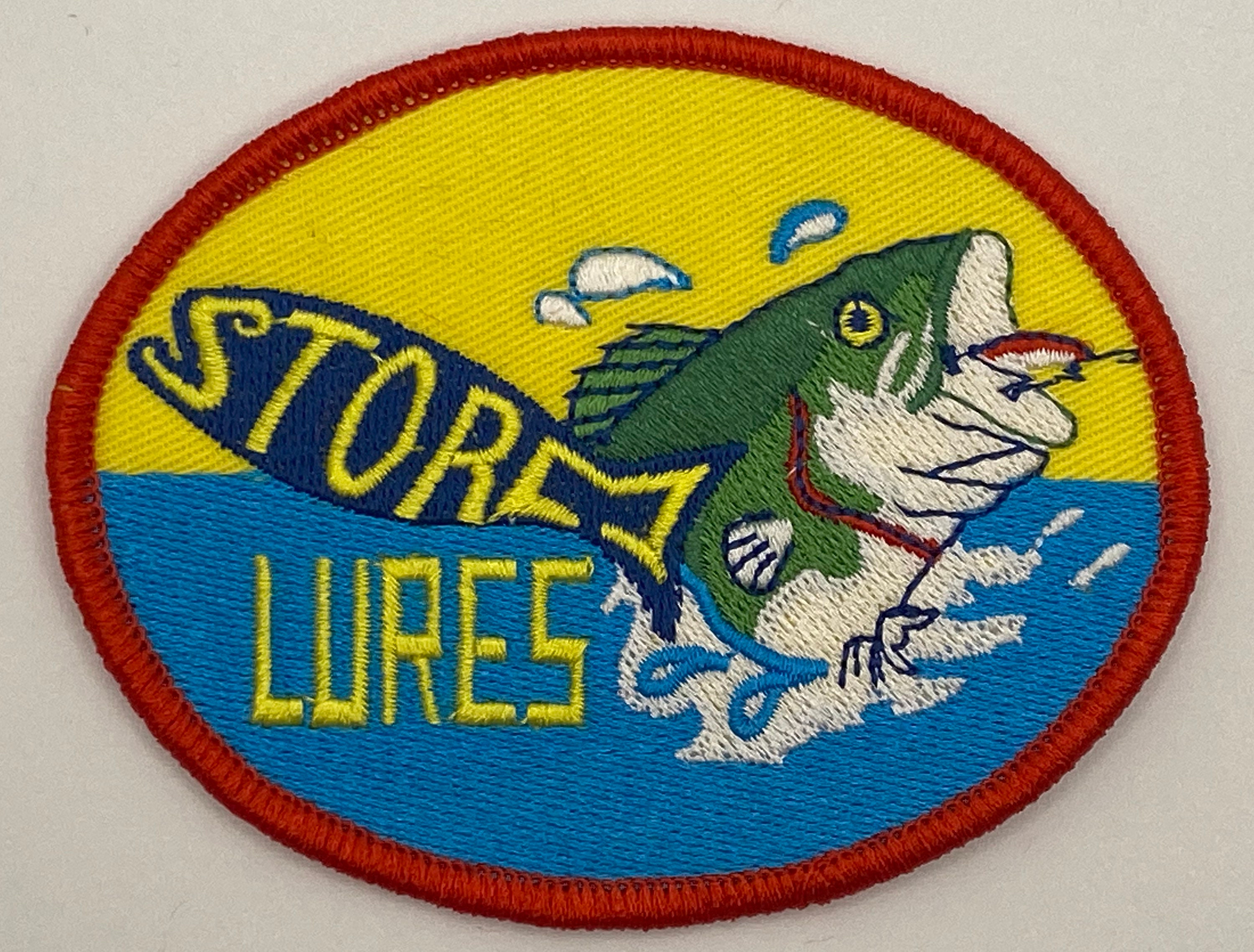 Storm Fishing Lures Patch Tackle Bait Vintage Style Retro Sew Etsy