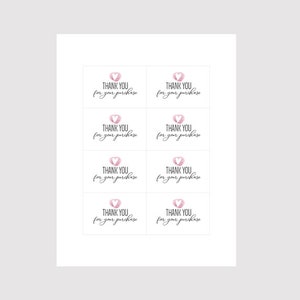 PDF Thank you for your purchase tag Printable card Notelets business Package insert Etsy Seller Thanks Postage Slips Add to order image 2