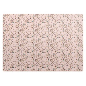 Delicate Flowers bureaustoel vloerbeschermer, beige stoelvloerbeschermer, bureaustoelmat, patroon vinyl stoelmat, gamingstoelmat