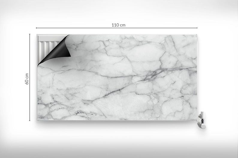 Stone Radiator Slabs Cracked Marble Stone Slab Texture Heating Cover, Gray Magnetic Printed ...