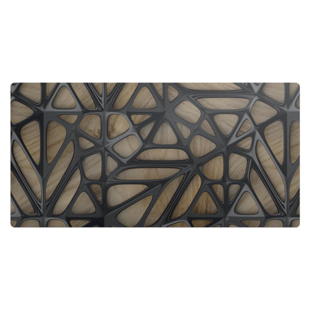 Openwork Structure Desk Mat, Beige Desk Pad, PVC Table Protector ...