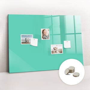 Tablero de notas turquesa, color turquesa, tablero magnético para niños, tablero de notas, tablero grande