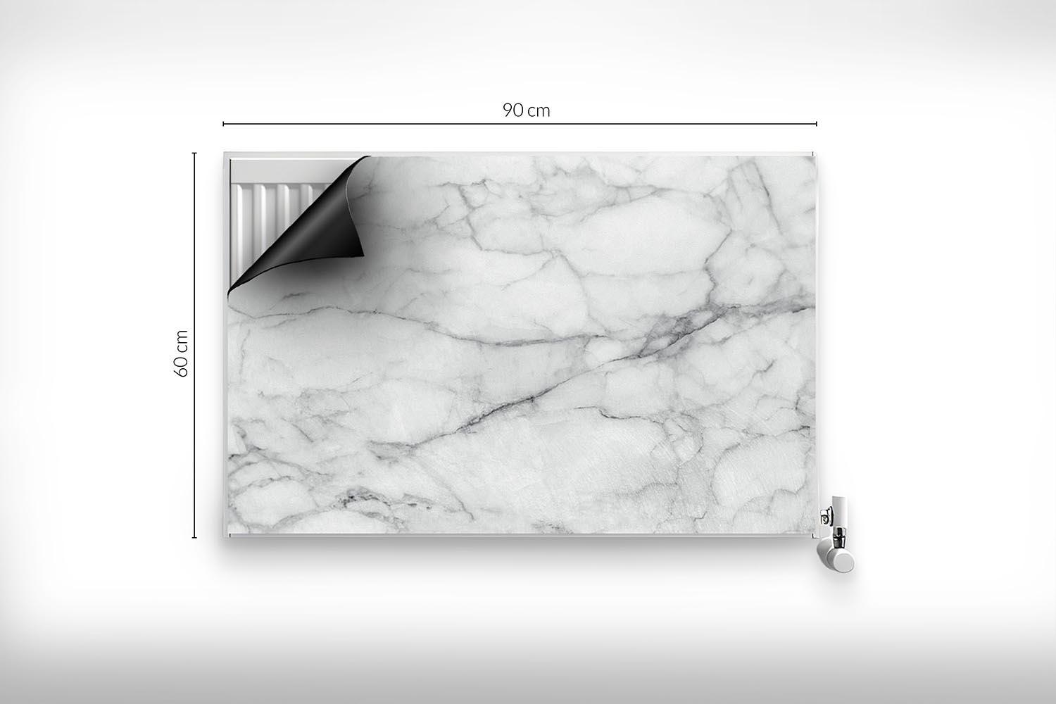 Cracked Marble Stone Slab Texture Heating Cover, Gray Magnetic Printed ...