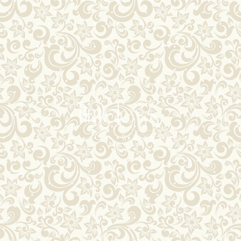 Light beige baroque style removable wallpaper yellow and gray wall mural repositionable #135