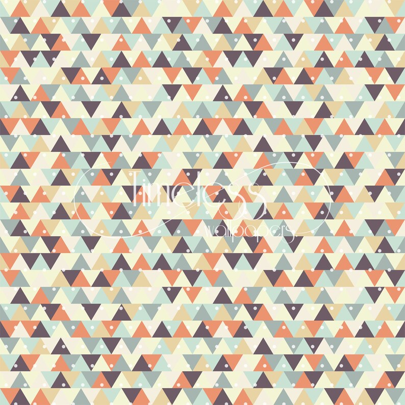 Muster geometric removable wallpaper brown orange and gray wall mural wall covering #243
