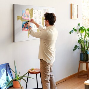 Weltkarte, Größe XXL, golden, Weltkarte, Reisetracker, Pinnwand, Reisetracker