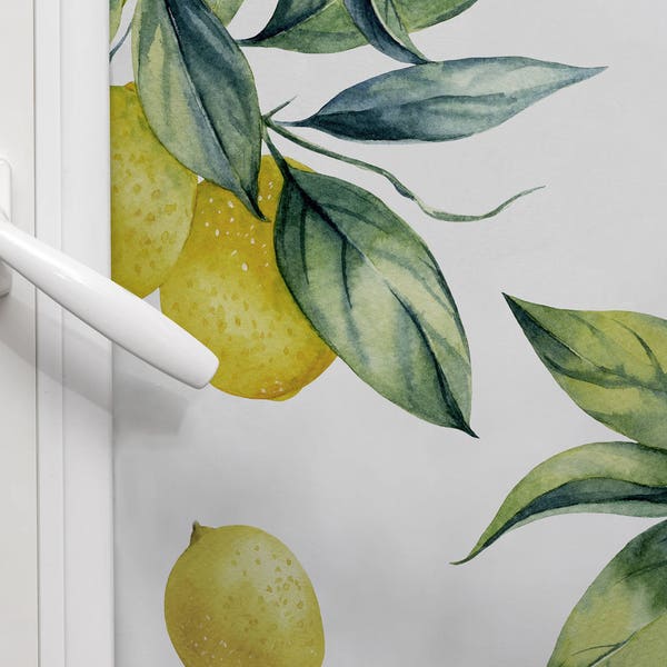 Lemon and leaves roller shades, window and solar custom blinds shades photo custom printed pattern | blackout or solar screen fabric, R#26