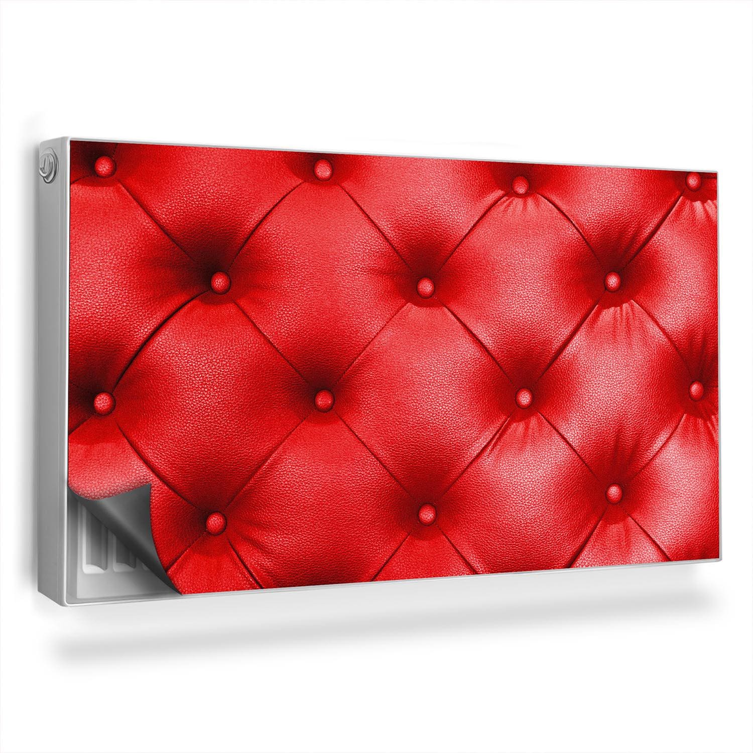 Washable Fabric Radiator Dust Cover - Magnetic, Breathable, White Cloth Protector For Home Heaters (100cm Size)