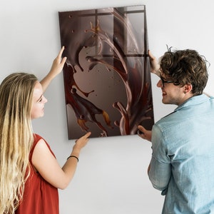 Chocolate Milk Wall Organizer, Large Magnetic Board, Brown Memo Board, Foods And Drinks Display Board