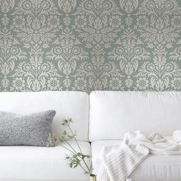 Removable Wallpaper Green - Etsy