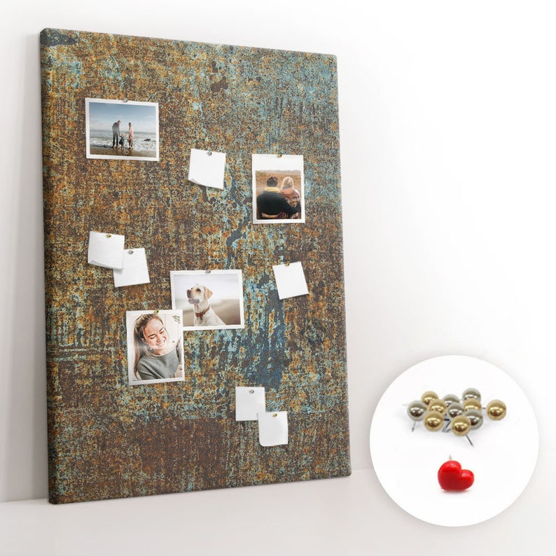 Notes Notes Notes Rusty Rusty Rusty Metal Iron Rust, Brown, Student's Notes Board, Custom Pattern, Pins ...