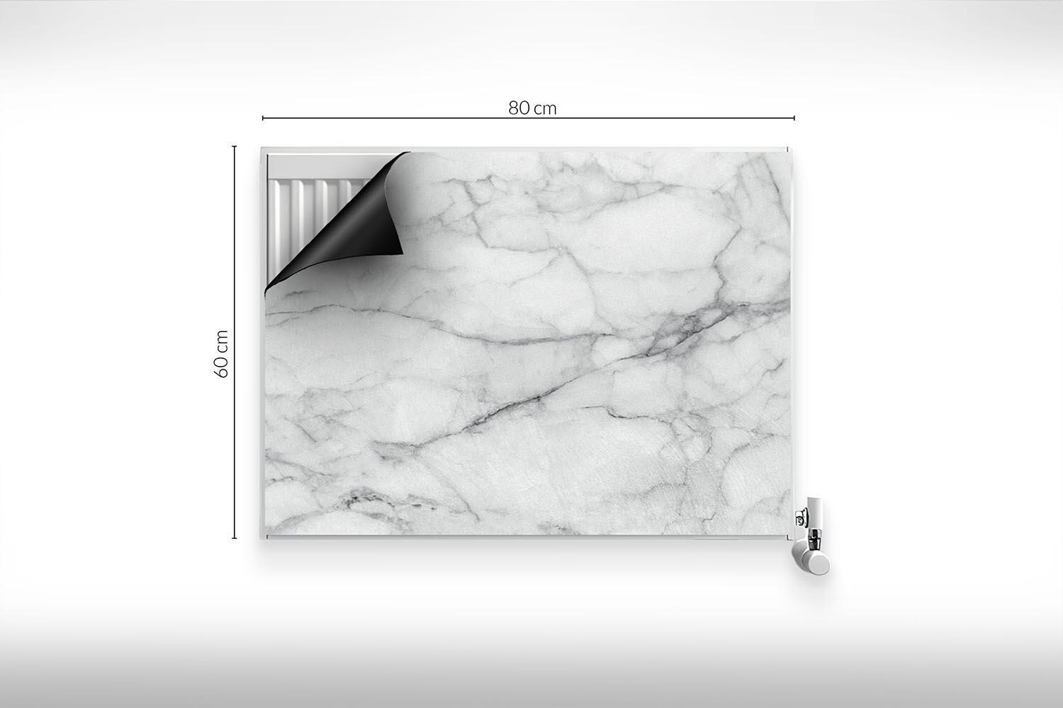 Cracked Marble Stone Slab Texture Heating Cover, Gray Magnetic Printed ...