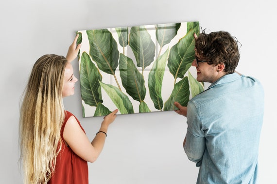 Présentoir photo mural en feuilles de palmier, tableau magnétique pour  enfants, grand tableau blanc, motif fleurs et plantes -  France