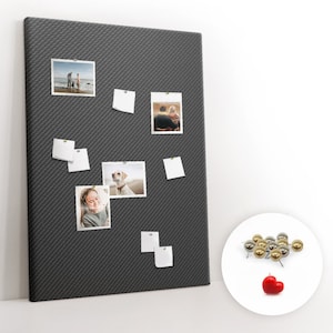 Dark pattern, Idea Board, XXL Student&#39;s Notes Board, Black, Cork board, Pins included, Personalized Pattern