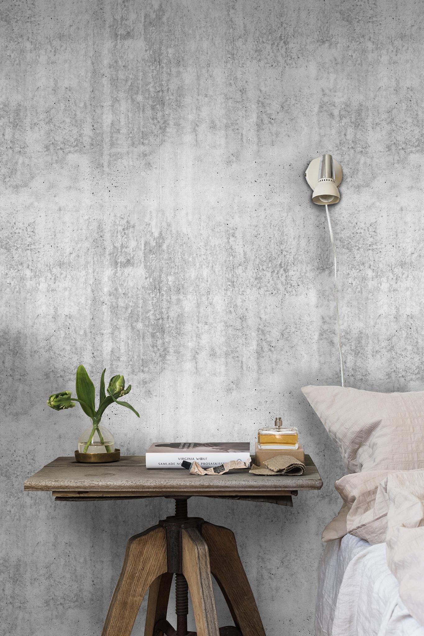 Home Décor Peel and Stick Wallpaper Concrete Wallpaper Adhesive Modern