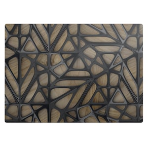 Openwork Structure Chair Floor Protector, Beige Desk Chair Mat, Computer Chair Mat, Texture Office Chair Mat, Chair Mat