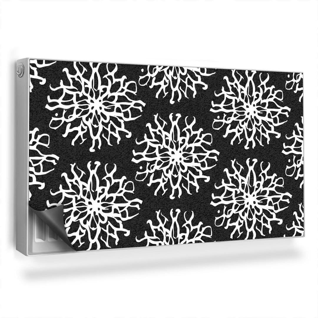 White Openwork Biological Structures Heating Cover, Gray Magnetic ...