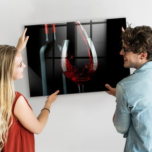 A bottle of wine Command Center, Magnetic Memo Board, Red Message Board, Foods and drinks Pattern