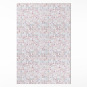 Fijne steenmozaïektegels slaapkamertapijt, vinyltapijt met textuur, roze vinyltapijt, waterdicht tapijt, diervriendelijk tapijt
