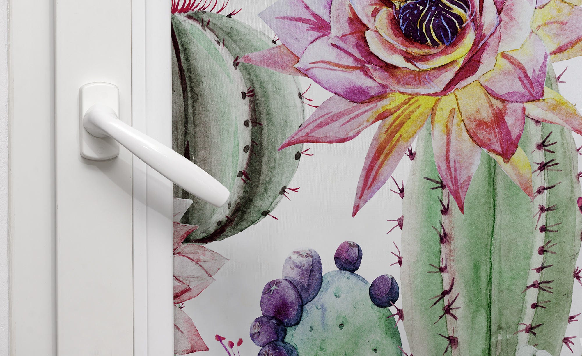 Watercolor Cactus Roller Shades Cactus Window and Solar - Etsy