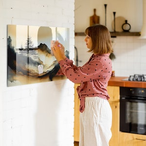 Landscape abstraction Display Board, Large Magnetic Board, Multicolour Message Board, Landscape Pattern