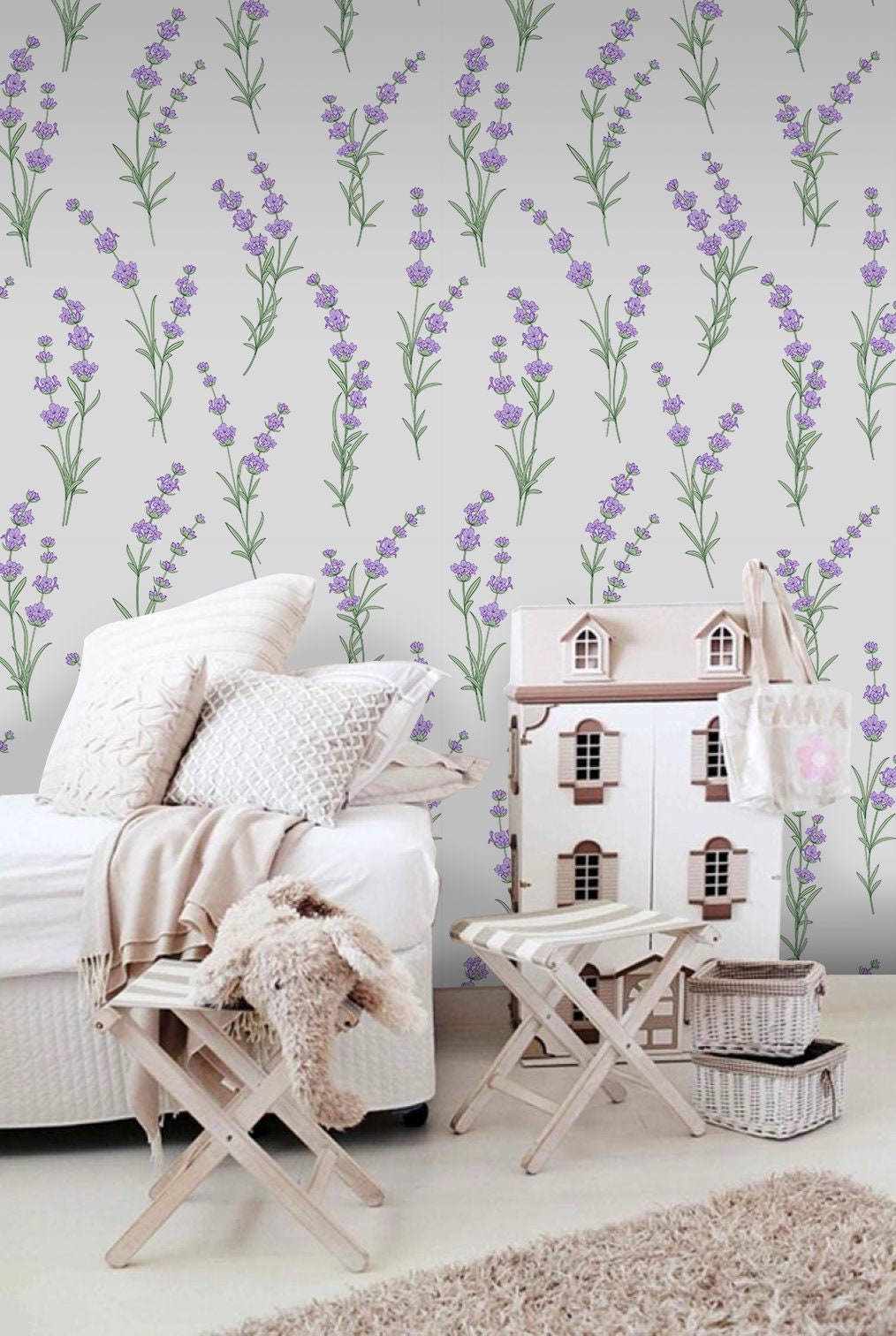 Dundee Deco Falkirk Bhoid Purple Mauve Lavender Squares Leaves Vinyl Peel  and Stick Self Adhesive Wallpaper Covers 36 sq ft MGBHHD92645B  The  Home Depot
