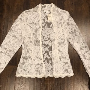 Lace/Crochet Chetta B Blazer 310 dollar store value