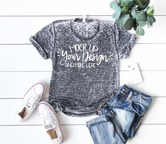 Bella Canvas 3650 Grey Acid Wash Unisex T-Shirt MockupT-Shirt Bella Canvas 3650 Grey Acid Wash Unisex T-Shirt MockupT-Shirt