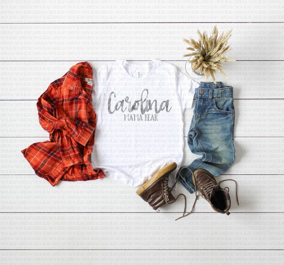 Bella Canvas 3001y White Unisex T-Shirt Mockup Styled