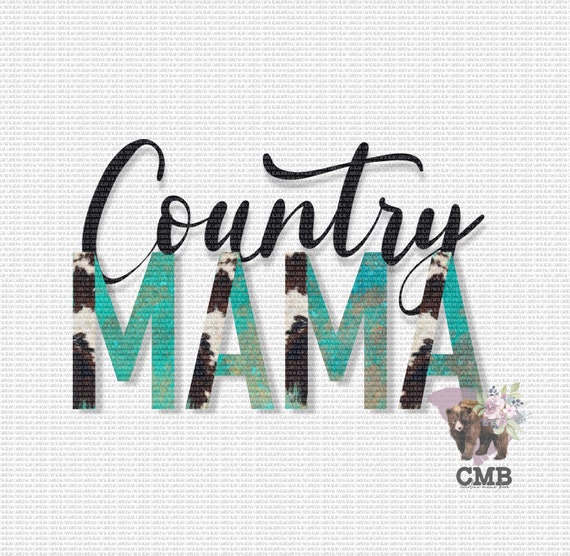 Country Mama PNG File Sublimation File Clipart Hand | Etsy