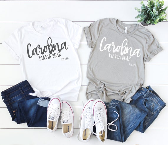 Bella Canvas 3001 White And Heather Stone Flat Lay T Shirt Etsy