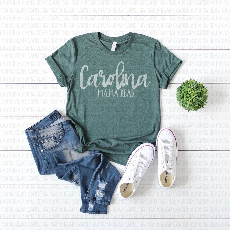 Bella Canvas 3001 Forest Heather Unisex T Shirt Mockup Etsy
