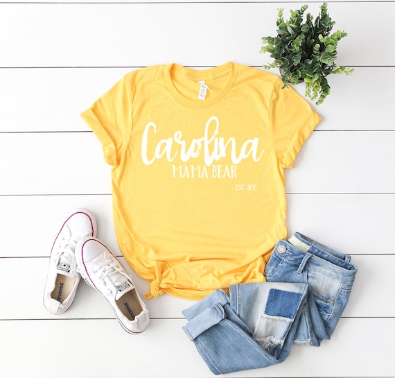Bella Canvas 3001 Heather Yellow Gold Unisex T Shirt Flat Lay Etsy