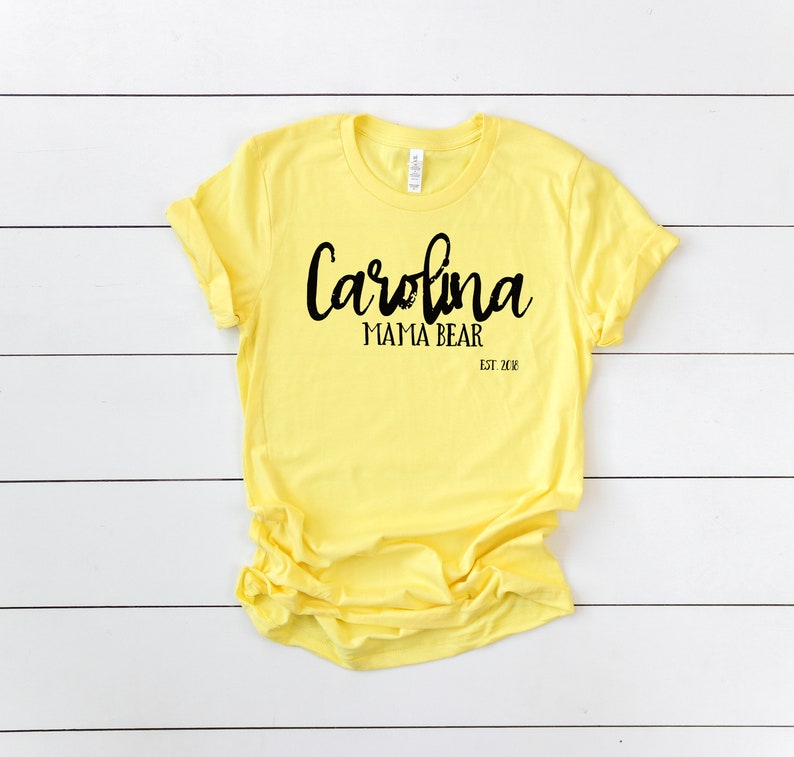 Download Bella Canvas 3001 Yellow Unisex Basic T-shirt Flat Lay | Etsy