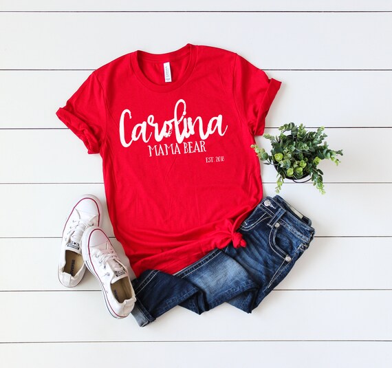 Bella Canvas 3001 Red Unisex T Shirt Flat Lay Flat Lay Etsy