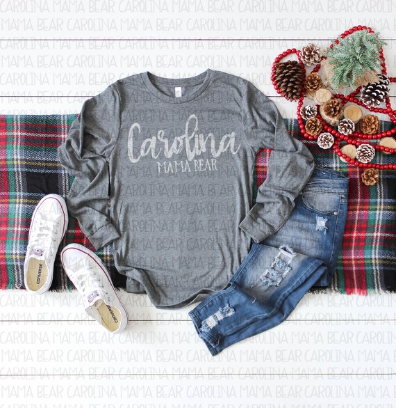 Bella Canvas 3501 Deep Heather Unisex Jersey Ls T Shirt Mockup Etsy