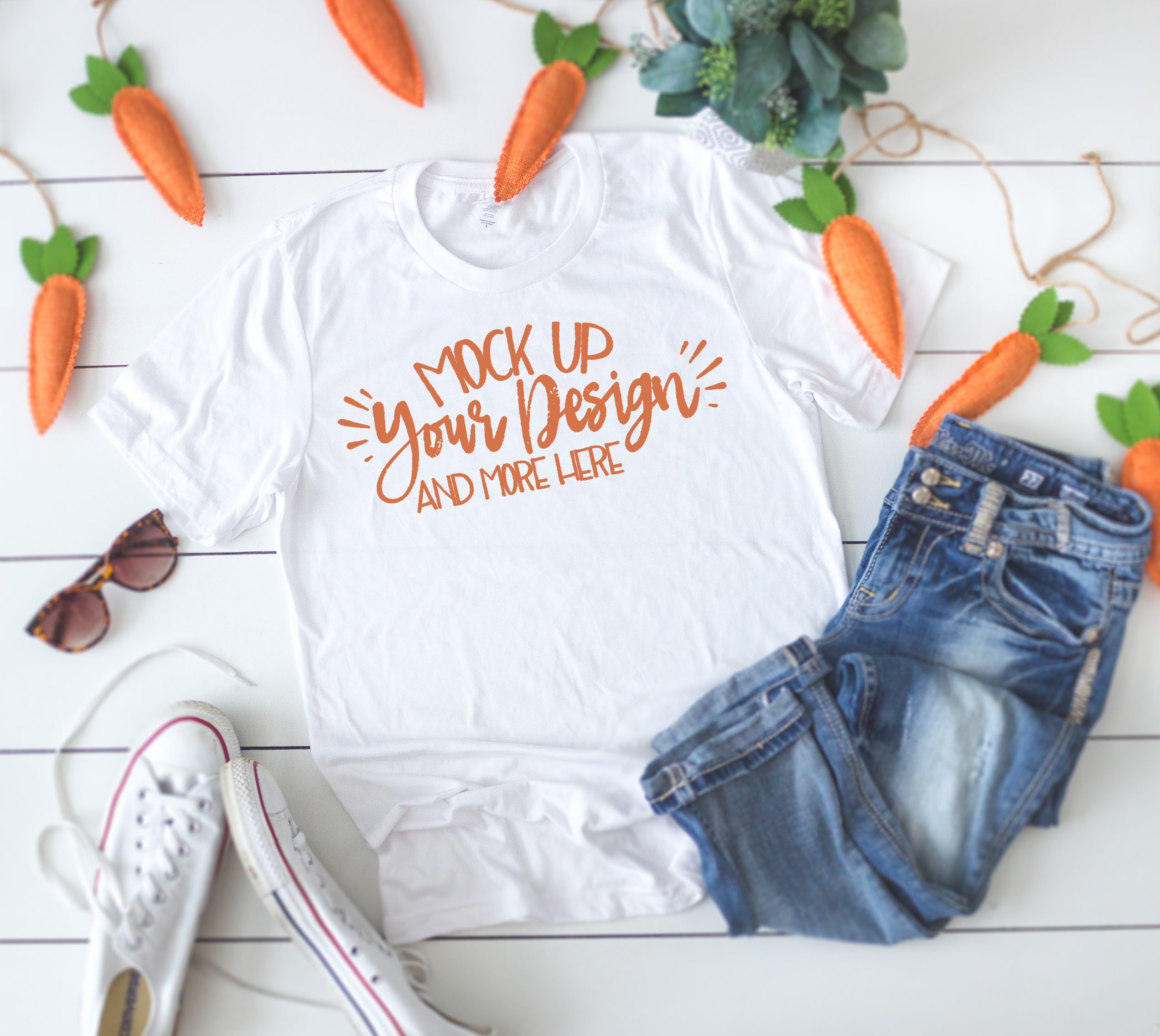 Download Bella Canvas 3001 White Unisex T-shirt Mockup-T-Shirt | Etsy
