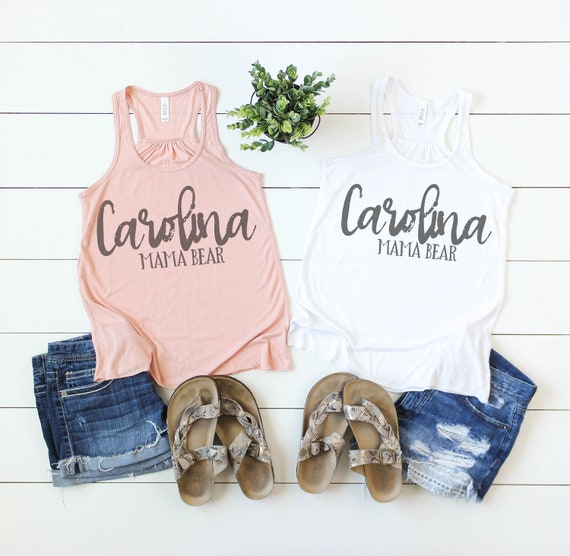 Bella Canvas 8800 White And Peach Flowy Racerback Tank Flat Etsy