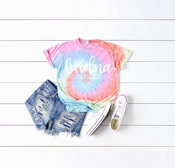 Tie Dye Cd1090 Pastel Burnout Festival Unisex T Shirt Mock Up Etsy