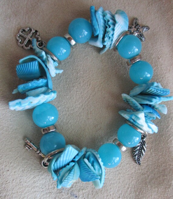 Aquatic Charm: 3 pc set; Shell Necklace, shell ea… - image 4