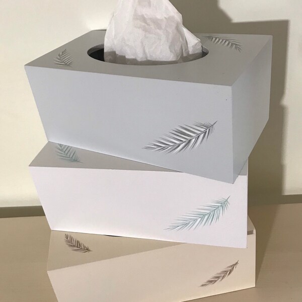 Feather design Regular Rectangular Tissue Box Cover