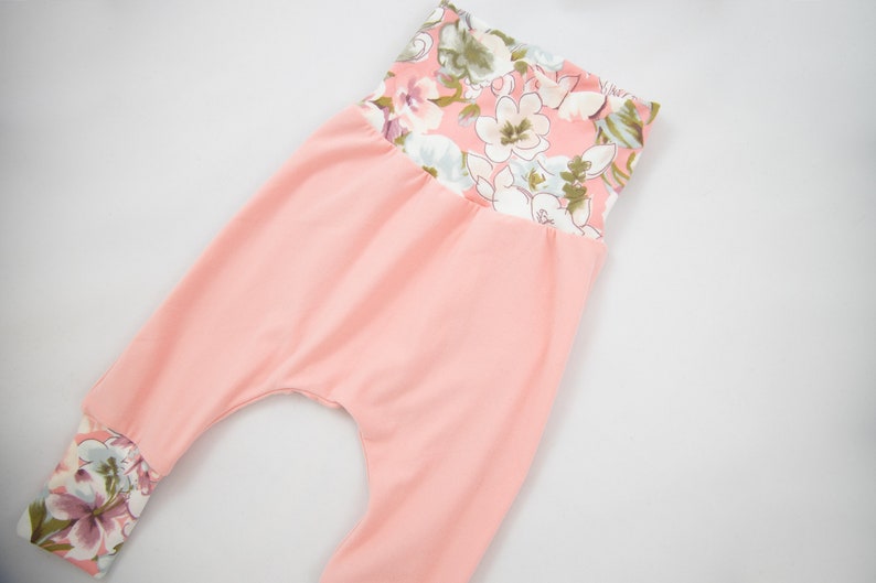 Fits NB-6+ months Grow With Me Baby Pants Newborn Pants Burgundy Floral Baby Girl Pants Baby Shower Gift Baby Girl Gift Pink