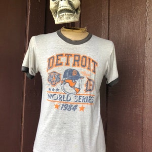 Vintage Detroit Tigers Baseball Bless You Boys Single Stitch T-Shirt Iconic!