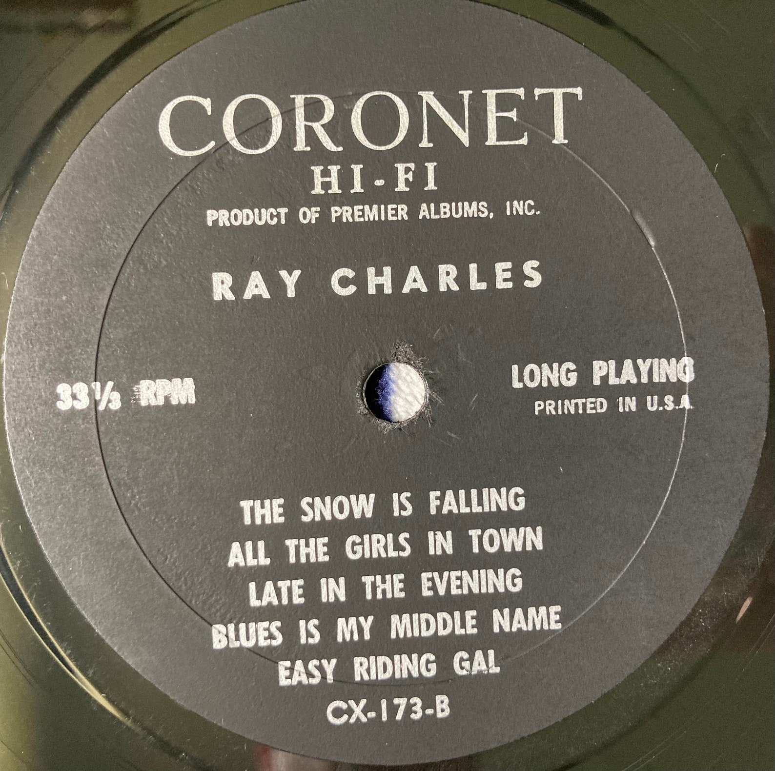 Ray Charles CX173 Vinyl Record Etsy