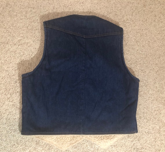 Vintage 80s Key Denim Vest - image 3