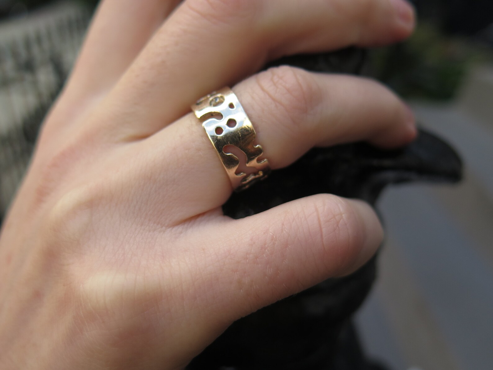 Oro Macizo De 14 Quilates Anillo Trenzado Apilable Para Mujer Cuerda Fina Anillos Minimalistas Sencillos