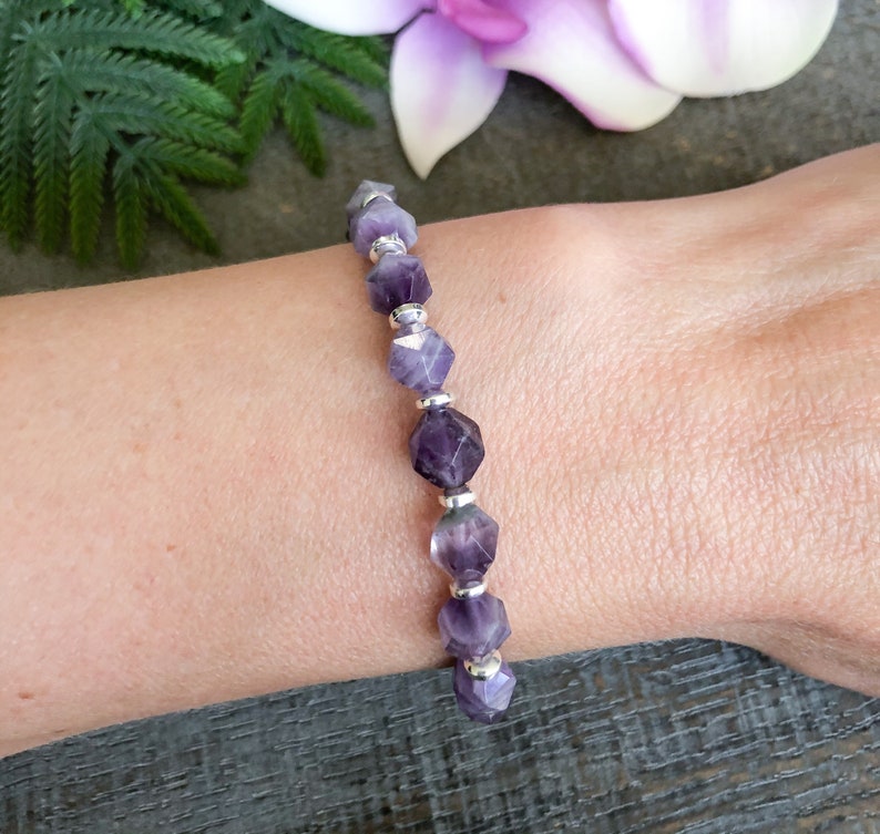 Amethyst Bracelets for Women Amethyst Jewelry Gifts for Etsy